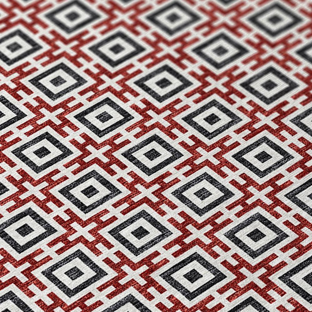 Indoor/Outdoor Marlo MO1 Red Washable 1'8" x 2'6" Rug