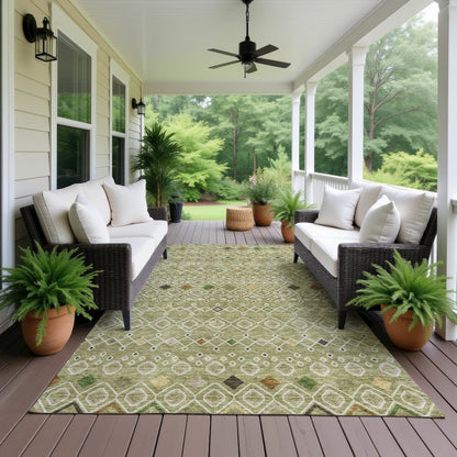 Machine Washable Indoor/Outdoor Neo Sage 5' x 7'6" Rug