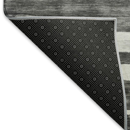 Machine Washable Indoor/Outdoor Neo Charcoal 2'6" x 3'10" Rug