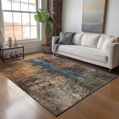 Indoor/Outdoor Nouveau Blue 5' x 7'6" Rug