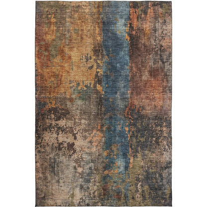 Indoor/Outdoor Nouveau Blue 5' x 7'6" Rug