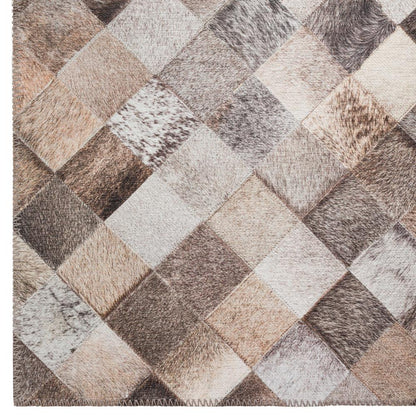 Laredo Gray Animal Patchwork 10' x 14' Area Rug Gray ALR32