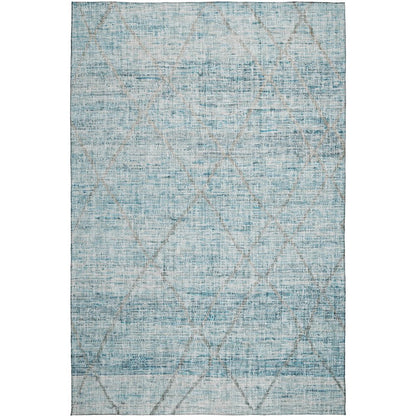 Luxury Washable Indoor/Outdoor Portico Teal 5' x 7'6" Rug