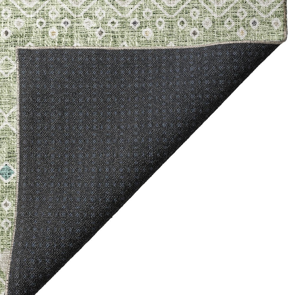 Luxury Washable Indoor/Outdoor Portico Aloe 2'6" x 3'10" Rug