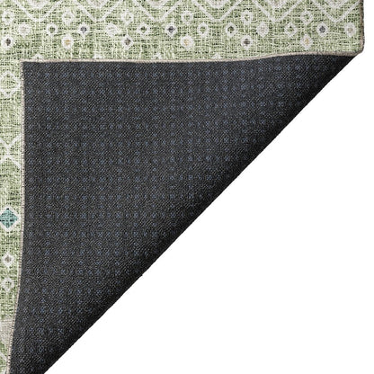 Luxury Washable Indoor/Outdoor Portico Aloe 2'6" x 3'10" Rug