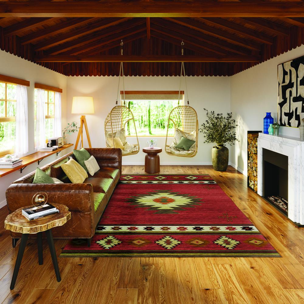 Indoor/Outdoor Sonora ASO34 Spice Washable 5' x 7'6" Rug