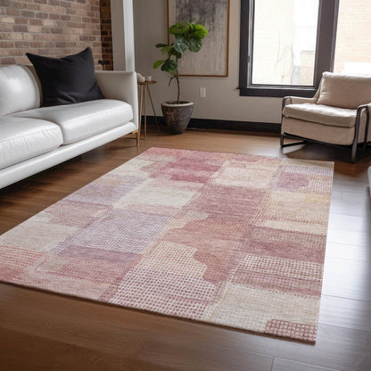 Luxury Washable Indoor/Outdoor Ravenna Blush 5' x 7'6" Rug