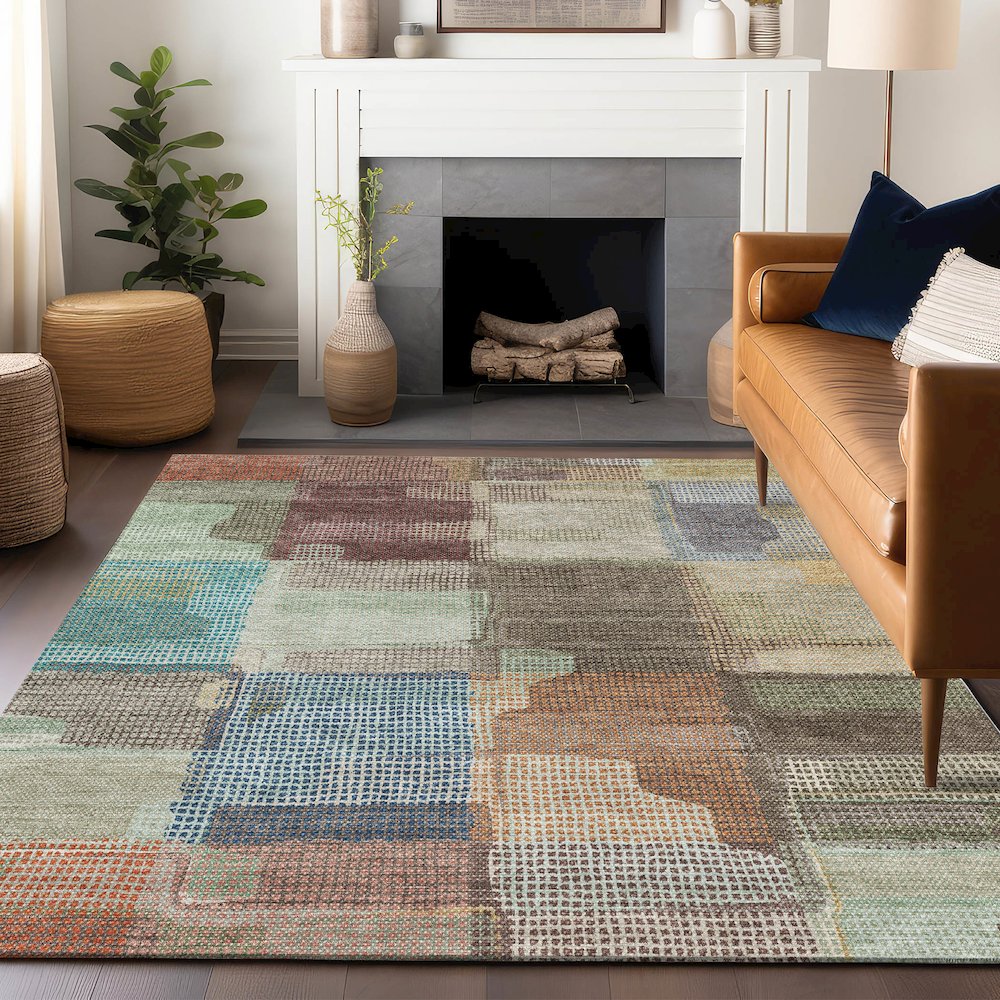 Luxury Washable Indoor/Outdoor Ravenna Putty 5' x 7'6" Rug
