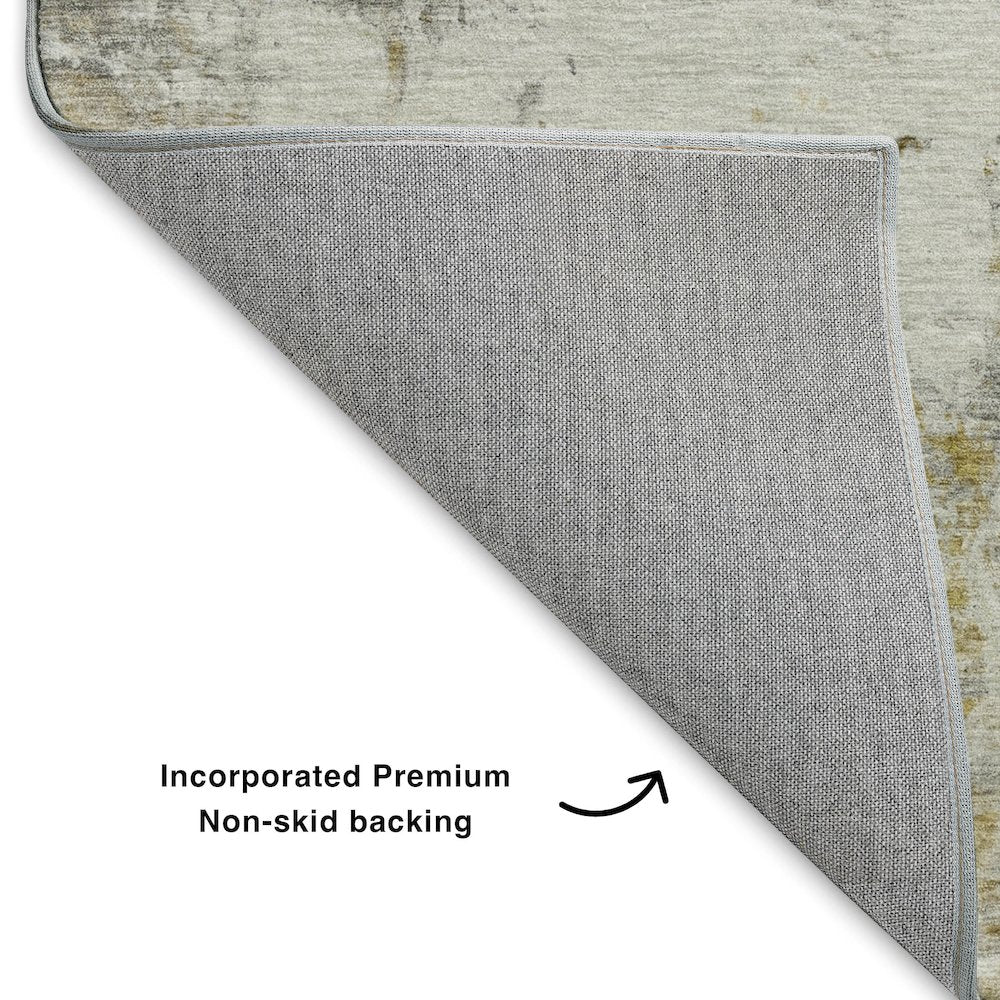 Luxury Washable Indoor/Outdoor Ravenna Taupe 2'6" x 3'10" Rug