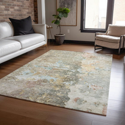 Luxury Washable Indoor/Outdoor Ravenna Brown 5' x 7'6" Rug