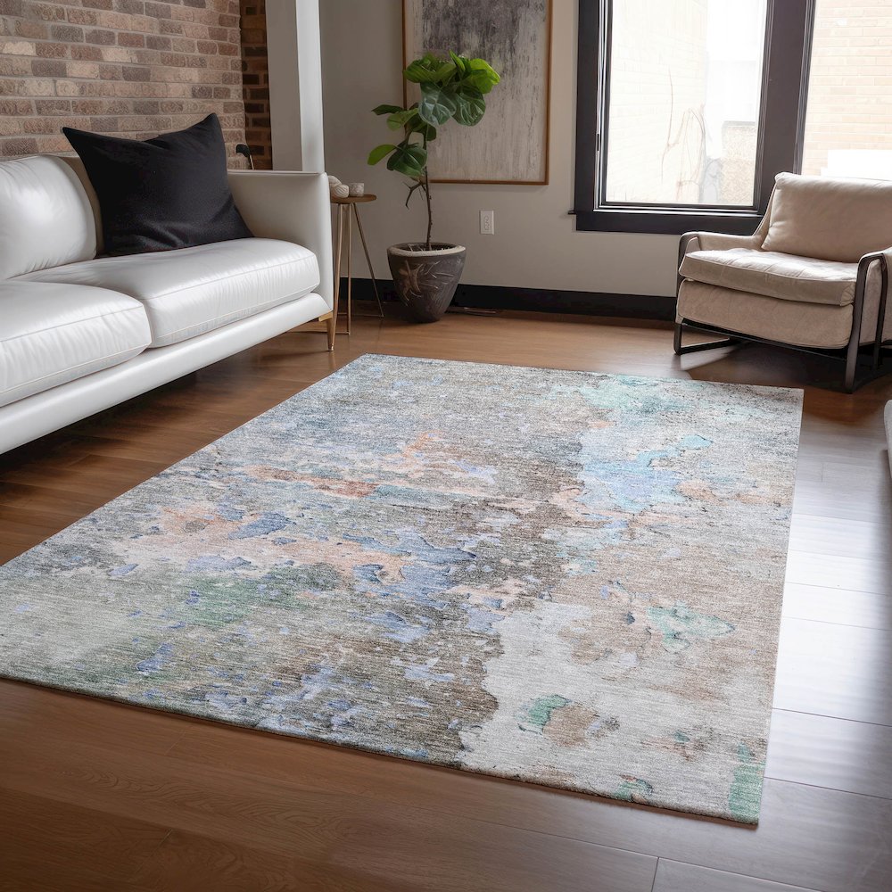 Luxury Washable Indoor/Outdoor Ravenna Taupe 5' x 7'6" Rug