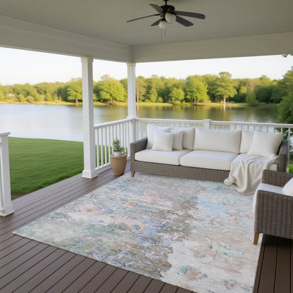 Luxury Washable Indoor/Outdoor Ravenna Taupe 5' x 7'6" Rug