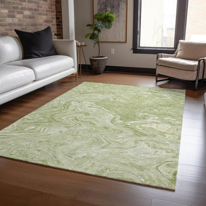 Luxury Washable Indoor/Outdoor Ravenna Sage 5' x 7'6" Rug