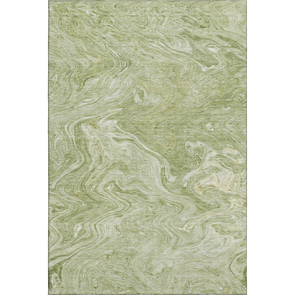 Luxury Washable Indoor/Outdoor Ravenna Sage 5' x 7'6" Rug