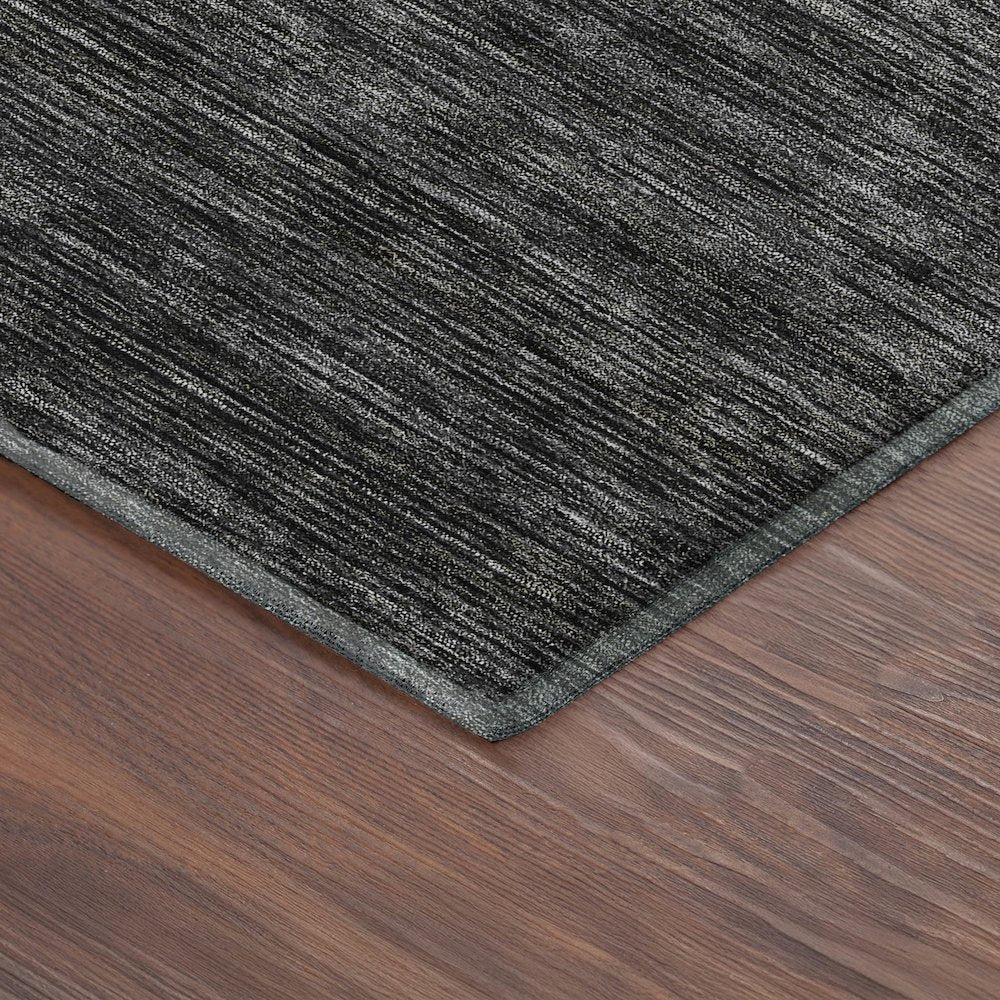 Luxury Washable Indoor/Outdoor Soft Essentials SE1 Gray 2'6" x 3'10" Rug
