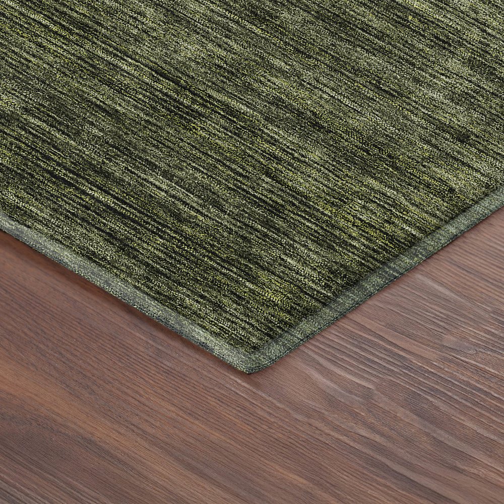 Luxury Washable Indoor/Outdoor Soft Essentials SE1 Green 2'6" x 3'10" Rug