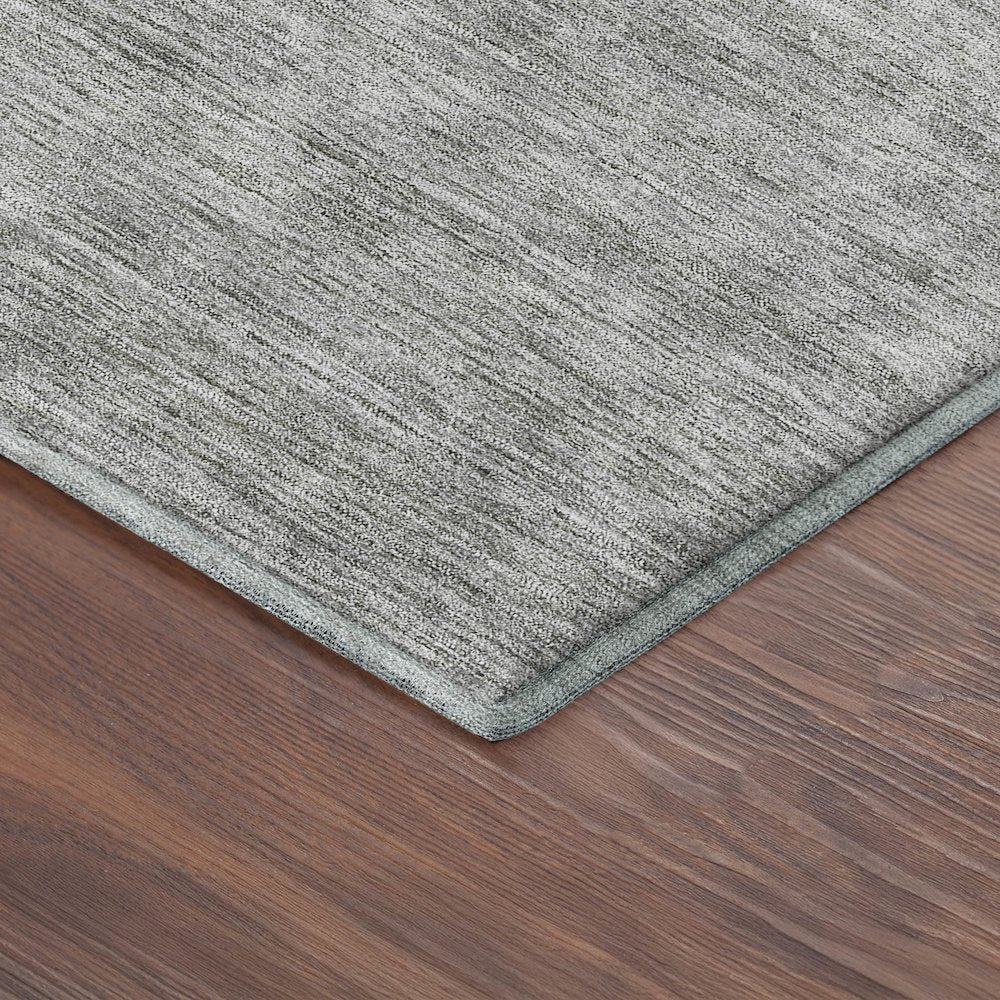 Luxury Washable Indoor/Outdoor Soft Essentials SE1 Gray 2'6" x 3'10" Rug