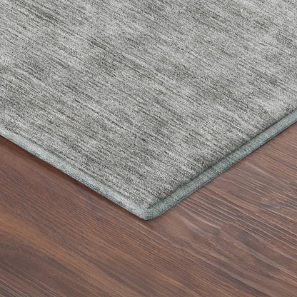 Luxury Washable Indoor/Outdoor Soft Essentials SE1 Gray 2'6" x 3'10" Rug