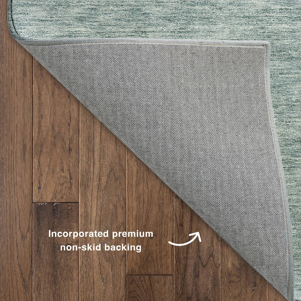 Luxury Washable Indoor/Outdoor Soft Essentials SE1 Blue 2'6" x 3'10" Rug