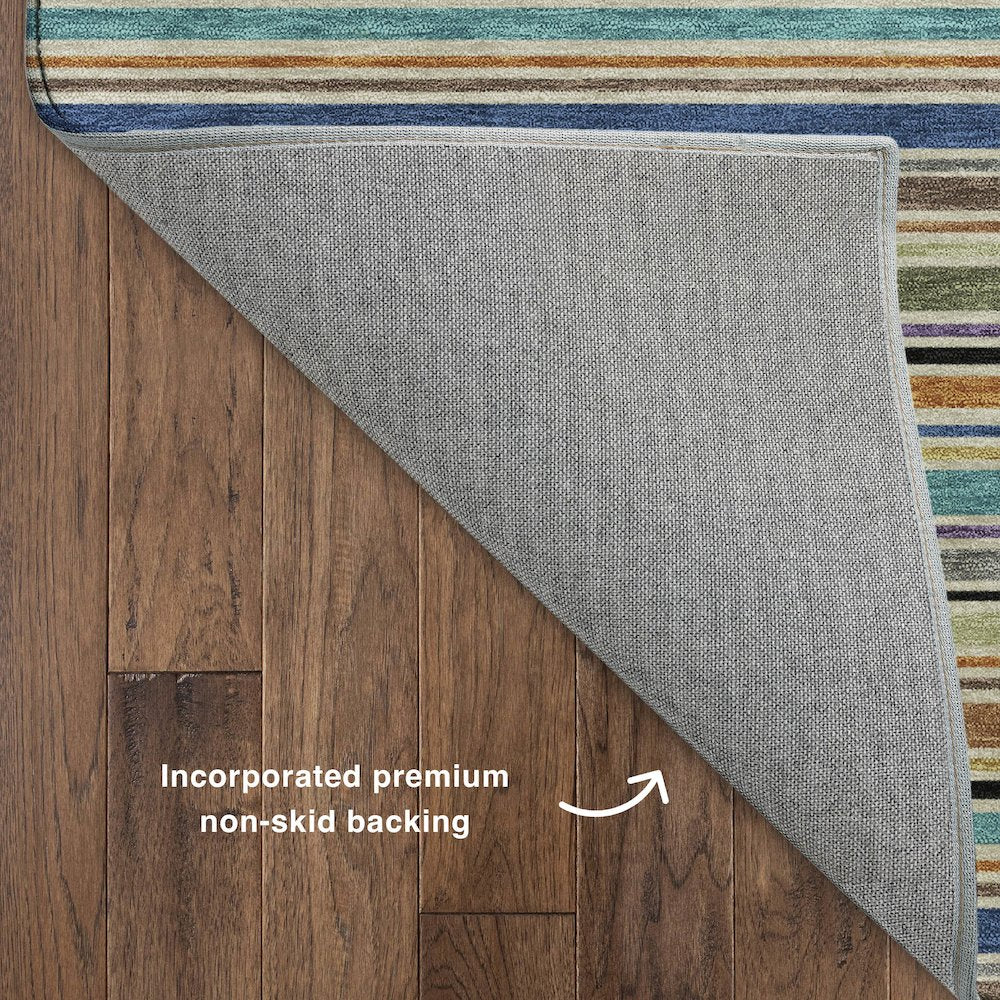 Luxury Washable Indoor/Outdoor Soft Essentials SE2 Multi 2'6" x 3'10" Rug