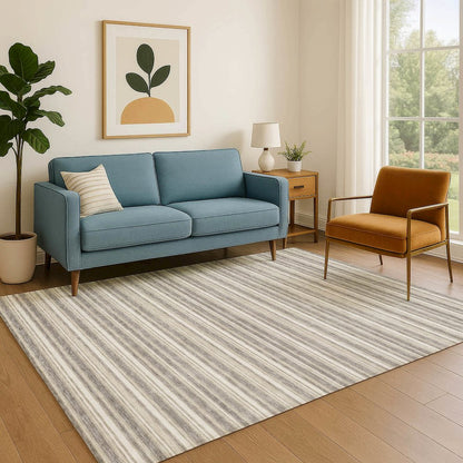Luxury Washable Indoor/Outdoor Soft Essentials SE2 Brown 5' x 7'6" Rug