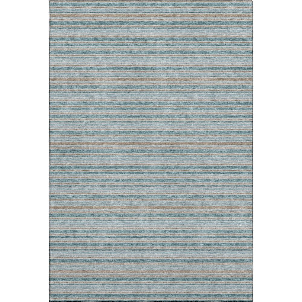 Luxury Washable Indoor/Outdoor Soft Essentials SE2 Teal 5' x 7'6" Rug