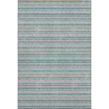 Luxury Washable Indoor/Outdoor Soft Essentials SE2 Teal 5' x 7'6" Rug
