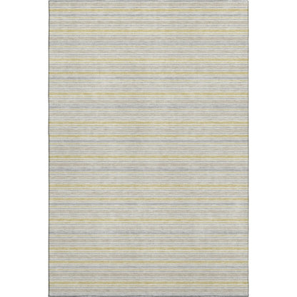 Luxury Washable Indoor/Outdoor Soft Essentials SE2 Gold 5' x 7'6" Rug