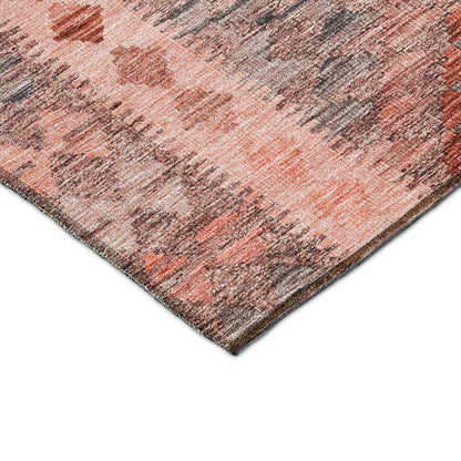 Luxury Washable Indoor/Outdoor Solace Terracotta 2'6" x 3'10" Rug
