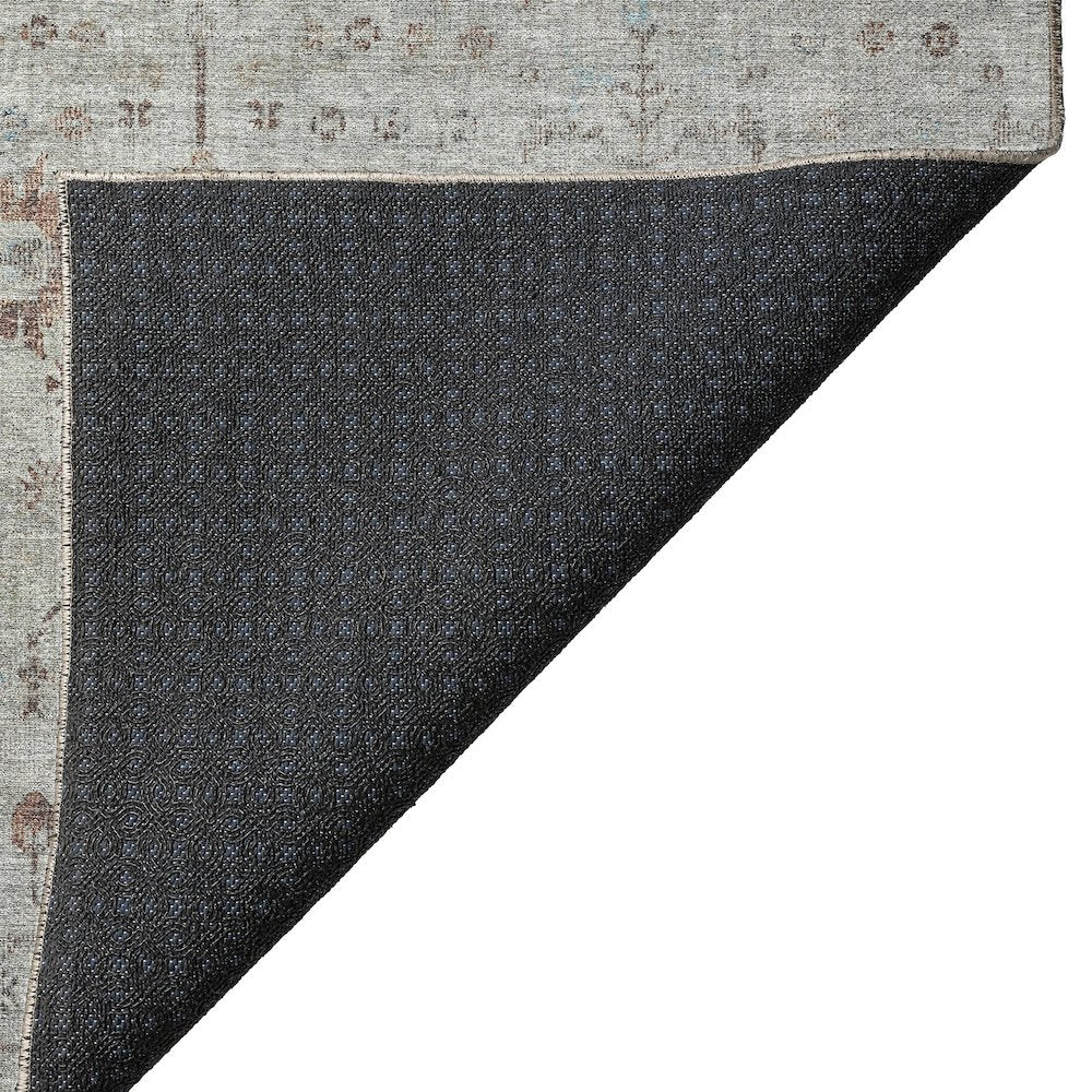 Luxury Washable Indoor/Outdoor Solace Gray 2'6" x 3'10" Rug