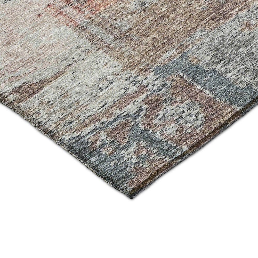 Luxury Washable Indoor/Outdoor Solace Gray 2'6" x 3'10" Rug