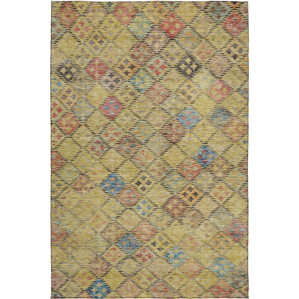 Luxury Washable Indoor/Outdoor Solace Gold 5' x 7'6" Rug