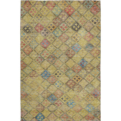 Luxury Washable Indoor/Outdoor Solace Gold 5' x 7'6" Rug