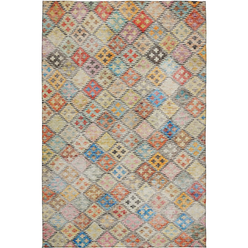 Luxury Washable Indoor/Outdoor Solace Paprika 5' x 7'6" Rug