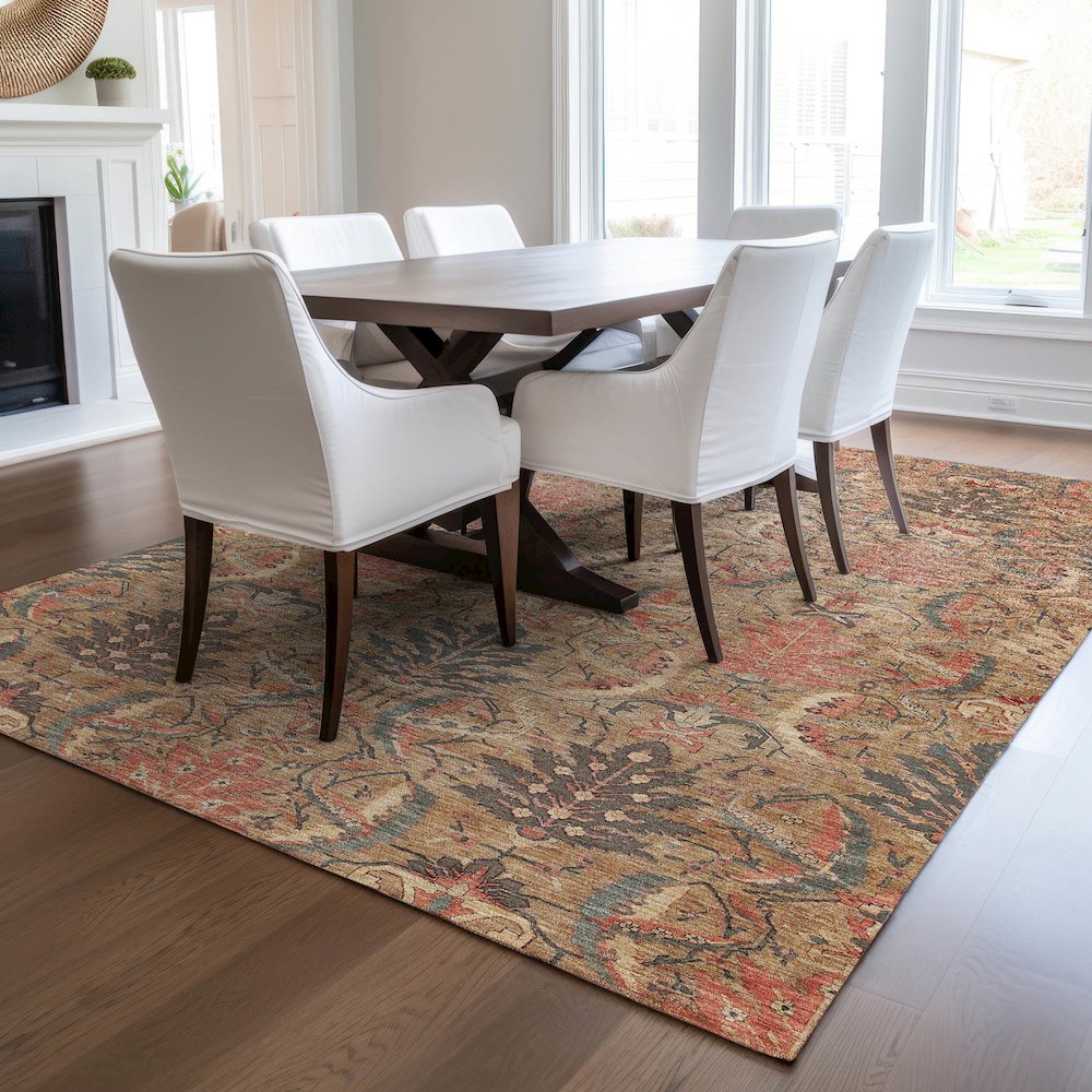 Luxury Washable Indoor/Outdoor Solace Tan 5' x 7'6" Rug