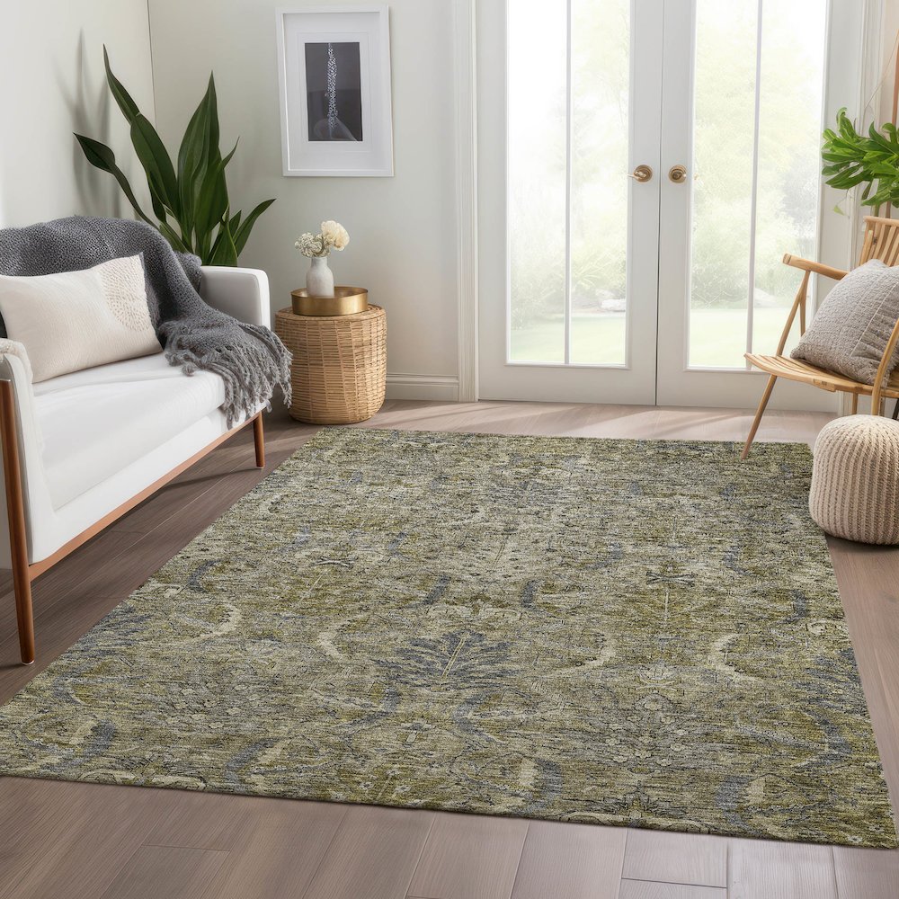Luxury Washable Indoor/Outdoor Solace Taupe 5' x 7'6" Rug