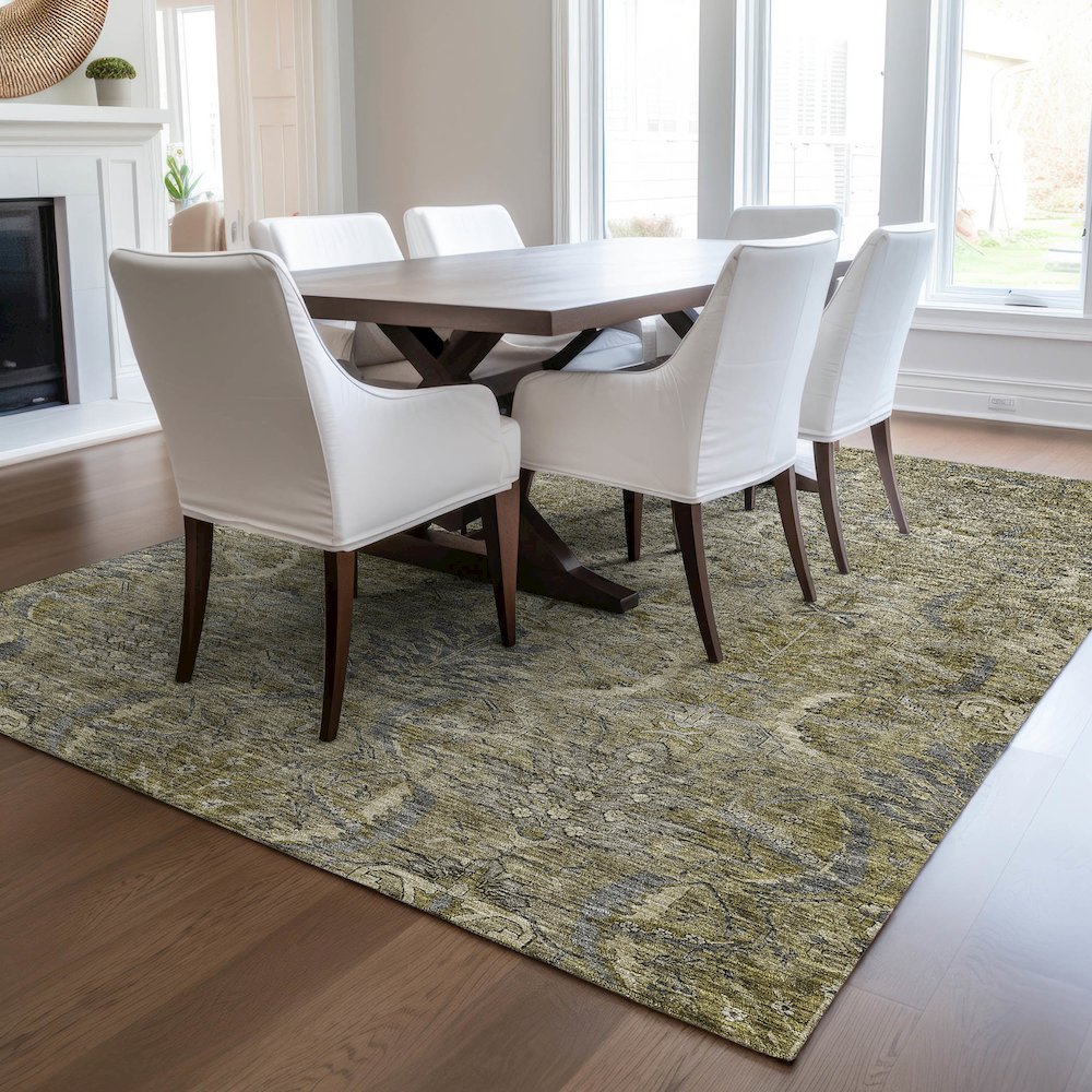 Luxury Washable Indoor/Outdoor Solace Taupe 5' x 7'6" Rug