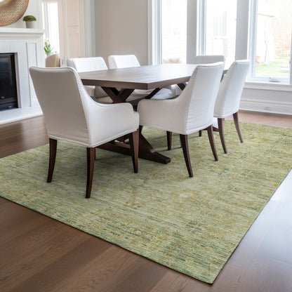 Luxury Washable Indoor/Outdoor Solace Sage 5' x 7'6" Rug