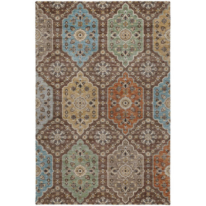 Indoor/Outdoor Silk Road Chocolate 5' x 7'6" Rug