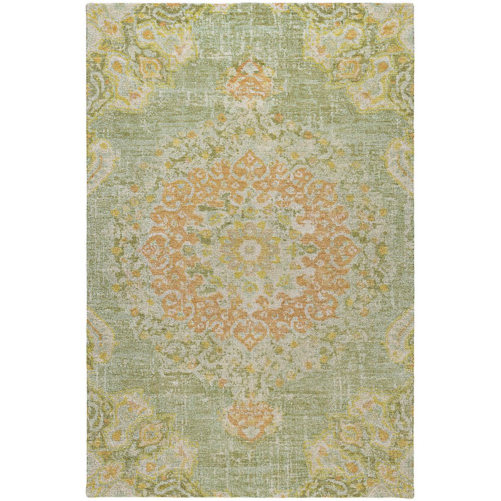 Luxury Washable Indoor/Outdoor Tabrook Aloe 5' x 7'6" Rug