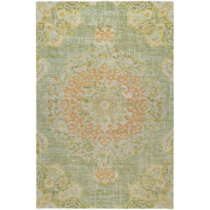 Luxury Washable Indoor/Outdoor Tabrook Aloe 5' x 7'6" Rug