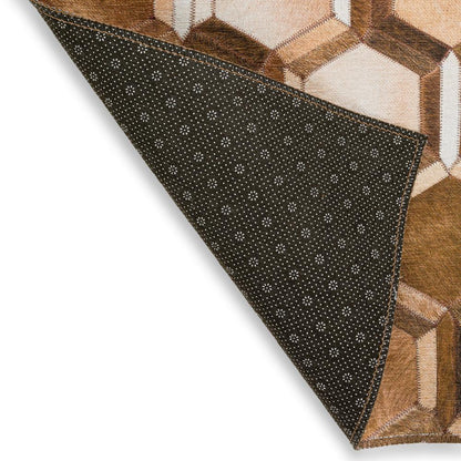 Indoor/Outdoor Durango SS1 Bison Washable 10' x 10' Round Rug