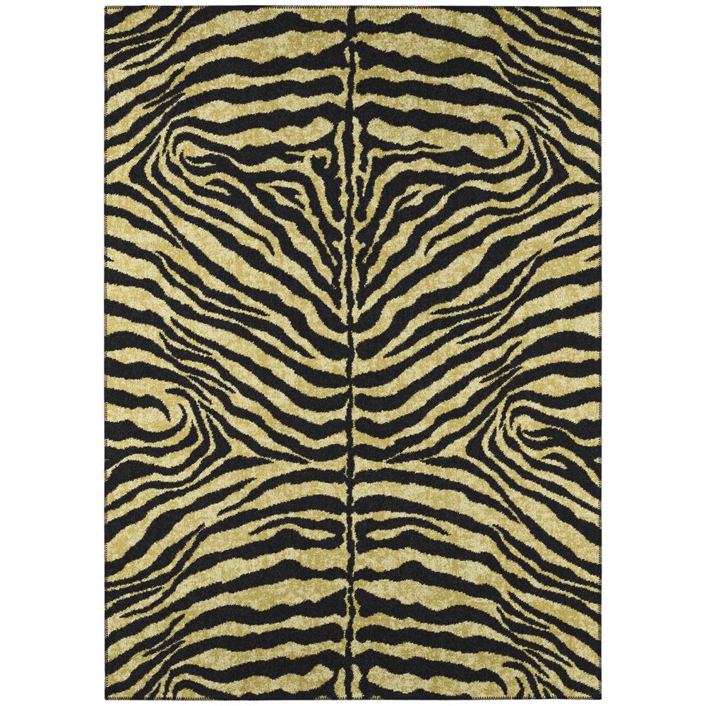 Indoor/Outdoor Mali ML1 Gold Washable 5' x 7'6" Rug
