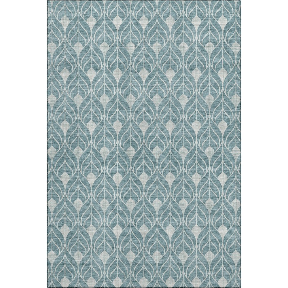 Luxury Washable Indoor/Outdoor The Reserve Teal 5' x 7'6" Rug