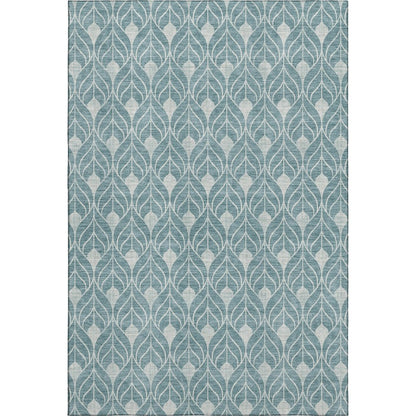 Luxury Washable Indoor/Outdoor The Reserve Teal 5' x 7'6" Rug