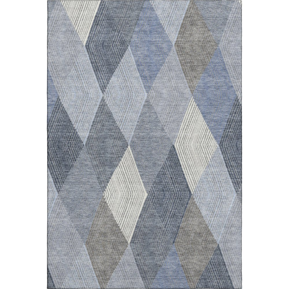 Luxury Washable Indoor/Outdoor The Reserve Denim 5' x 7'6" Rug
