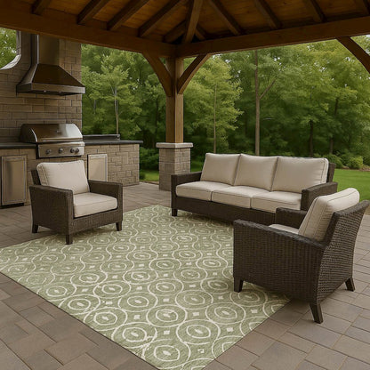 Luxury Washable Indoor/Outdoor The Reserve Fern 5' x 7'6" Rug