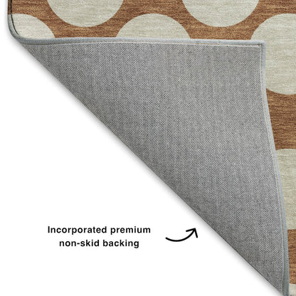 Luxury Washable Indoor/Outdoor The Reserve Paprika 2'6" x 3'10" Rug