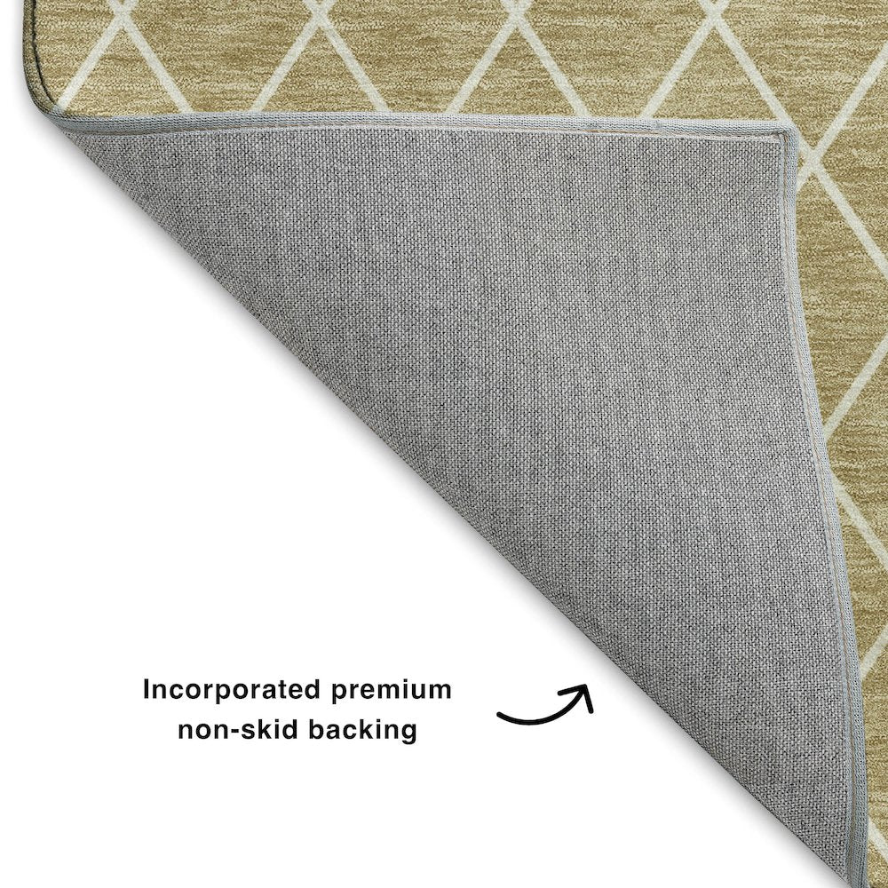 Luxury Washable Indoor/Outdoor The Reserve Walnut 2'6" x 3'10" Rug