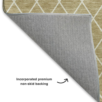 Luxury Washable Indoor/Outdoor The Reserve Walnut 2'6" x 3'10" Rug